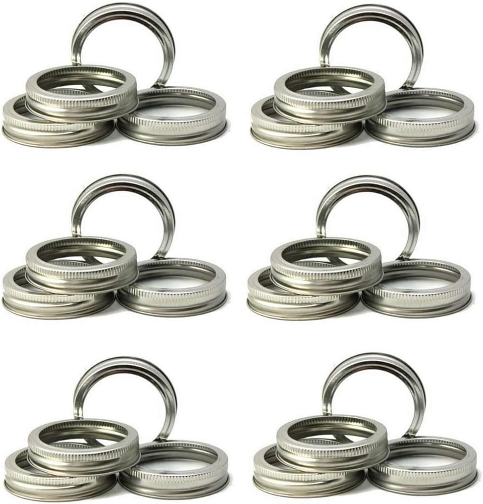 SUCOHANS Durable Rustproof Canning Jar Bands Set of 24