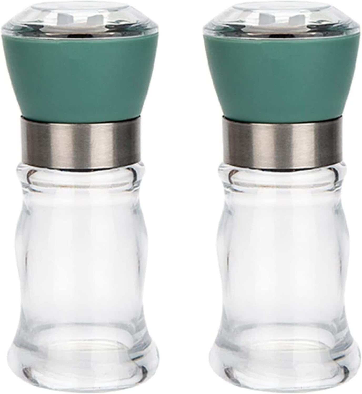 INKTUS 2pcs Adjustable Pepper Salt Grinder Set