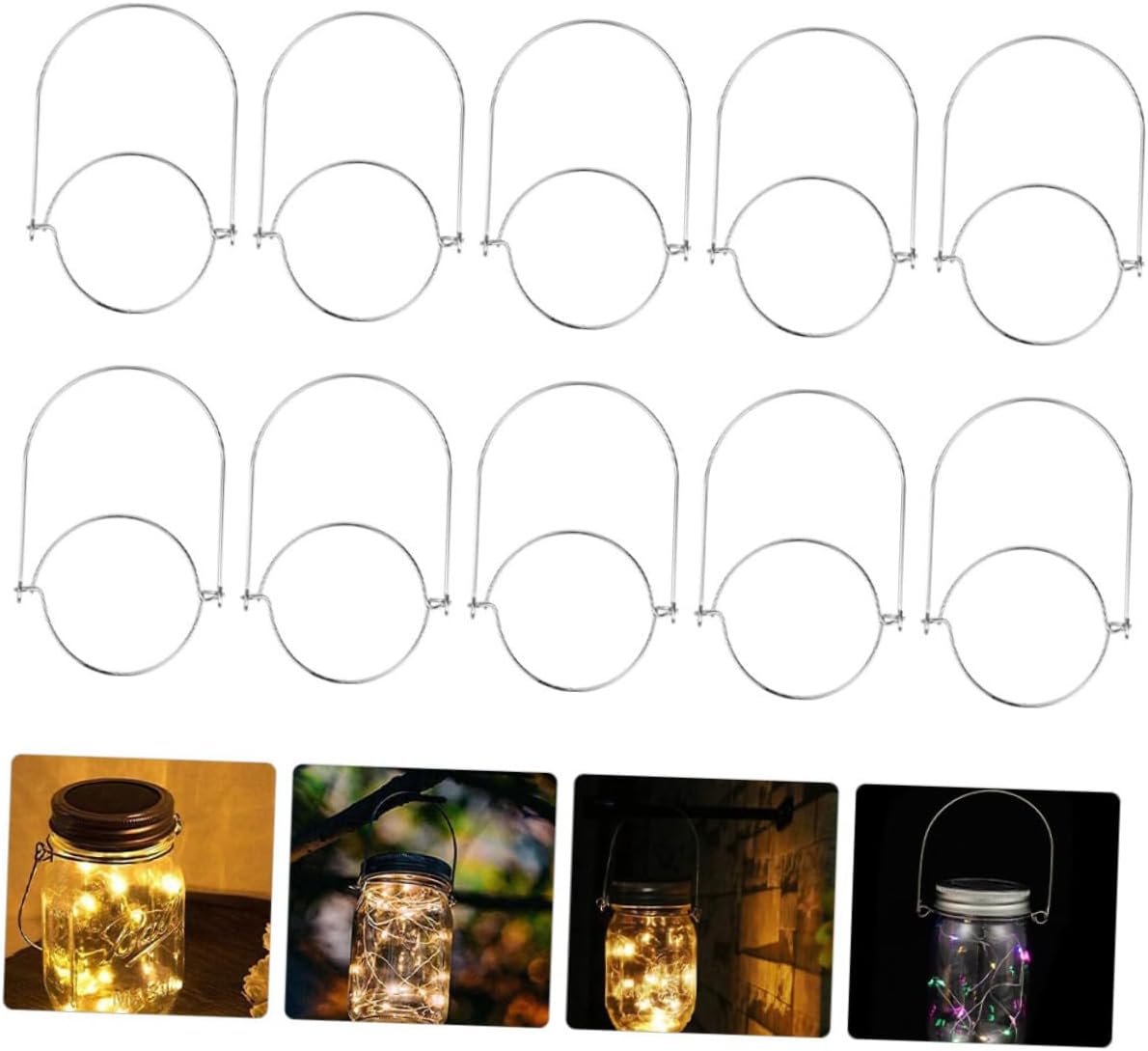 Stainless Steel Mason Jar Hooks 10 Pieces Set 1