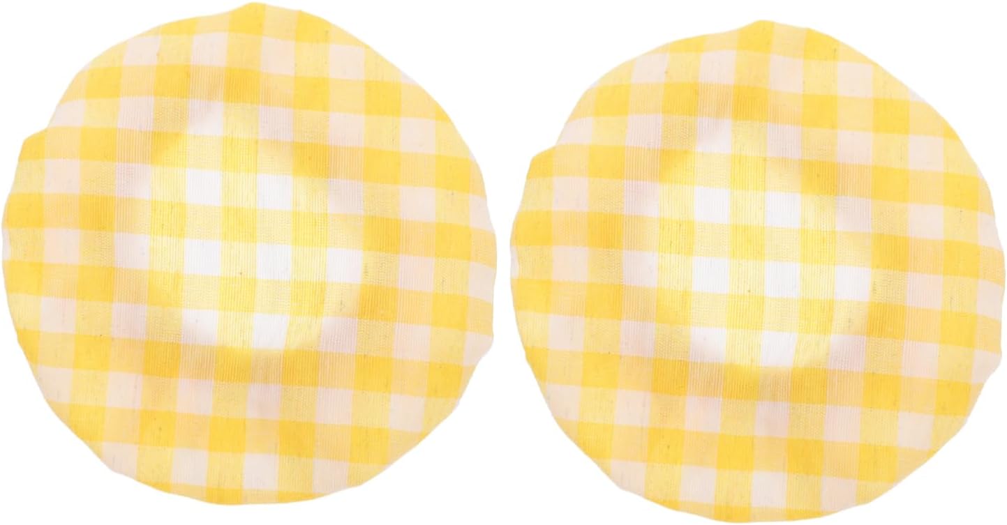PRETYZOOM Fabric Jar Lids - Muslin Canning Covers for Mason Jars