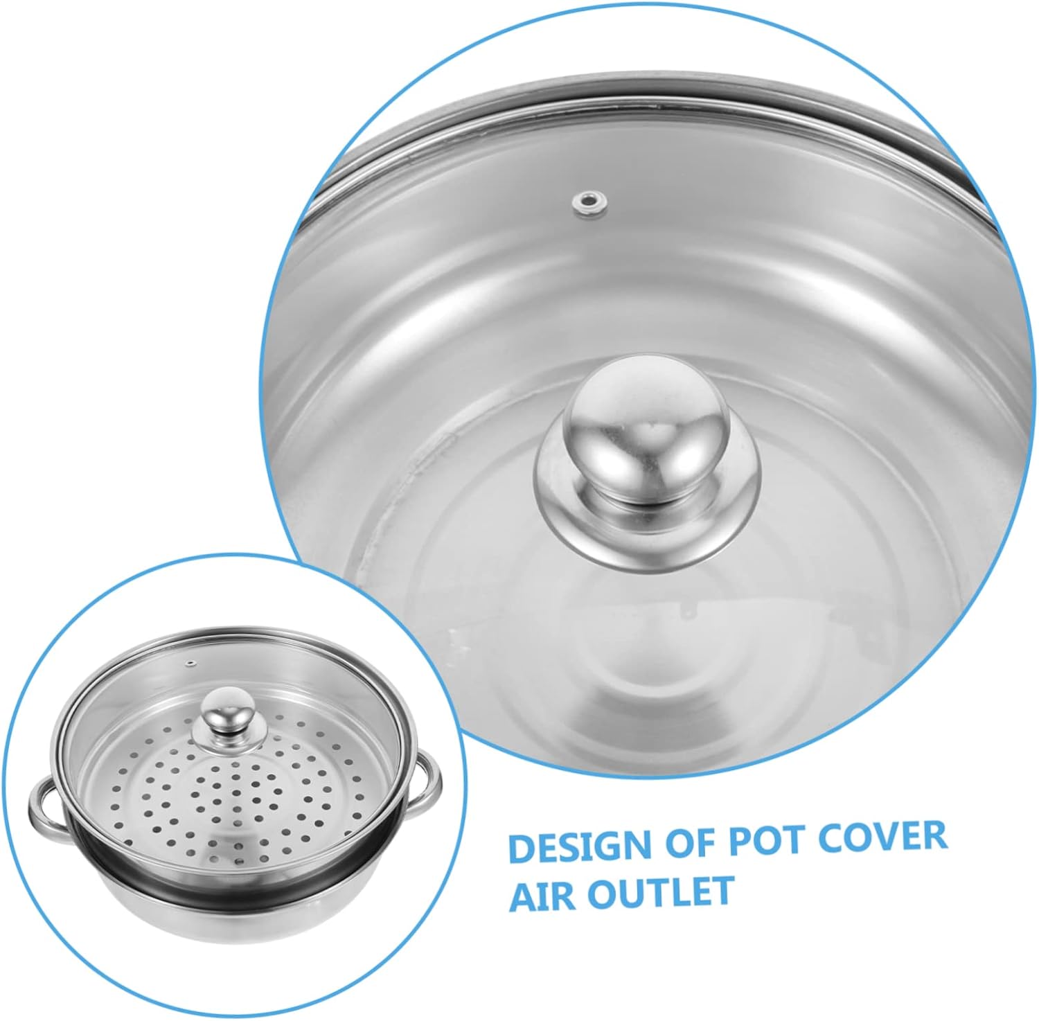 HOLIDYOYO 2 Tier Steamer Pot with Double Layer
