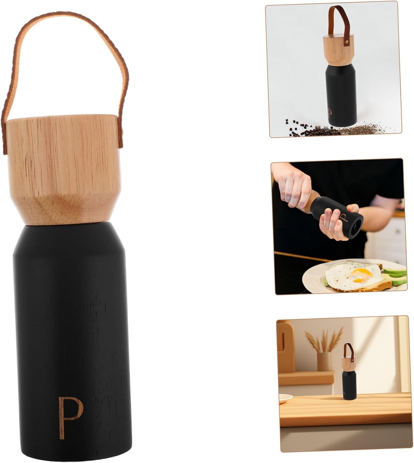 CIYODO Manual Wooden Pepper Grinder