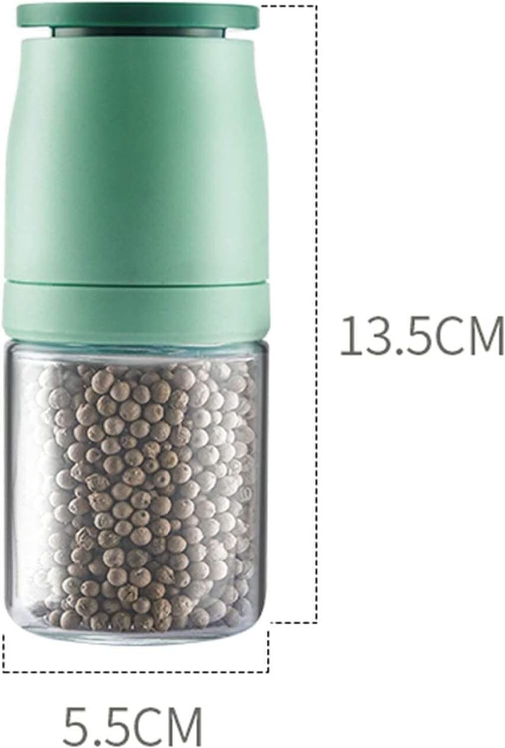 INKTUS 2pcs Salt Pepper Mill Set - Spices Herbs Grinder