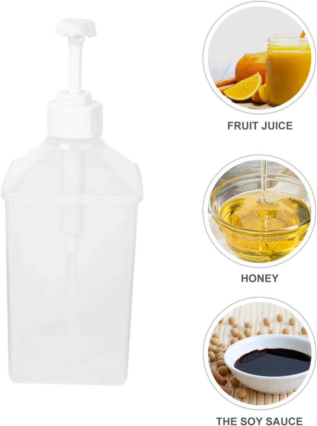 Cabilock 3PCS Plastic Squeeze Condiment Bottles 1