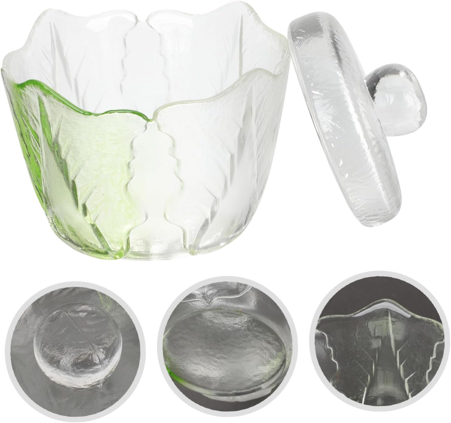 Japanese Style Glass Pickle Jar with Lids