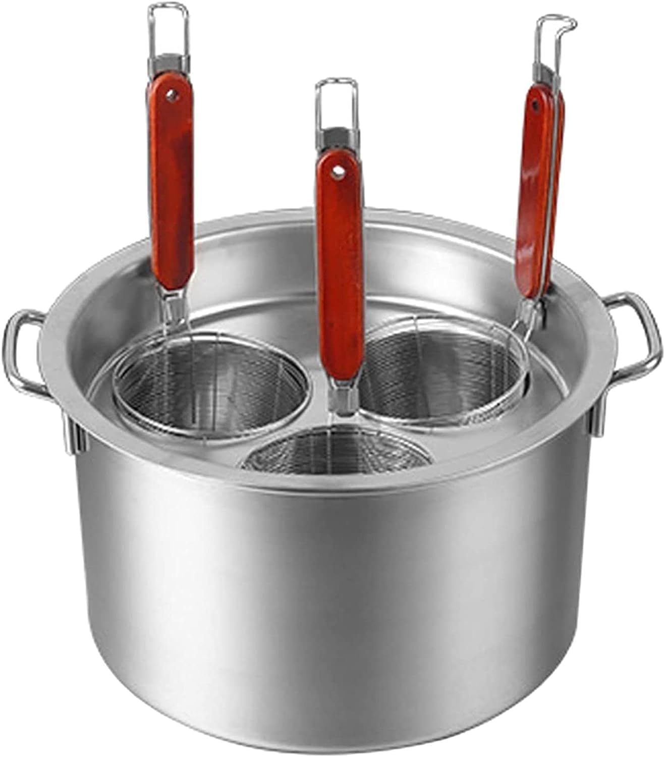LEIXIUSM Pasta Pots Set with Strainer Basket