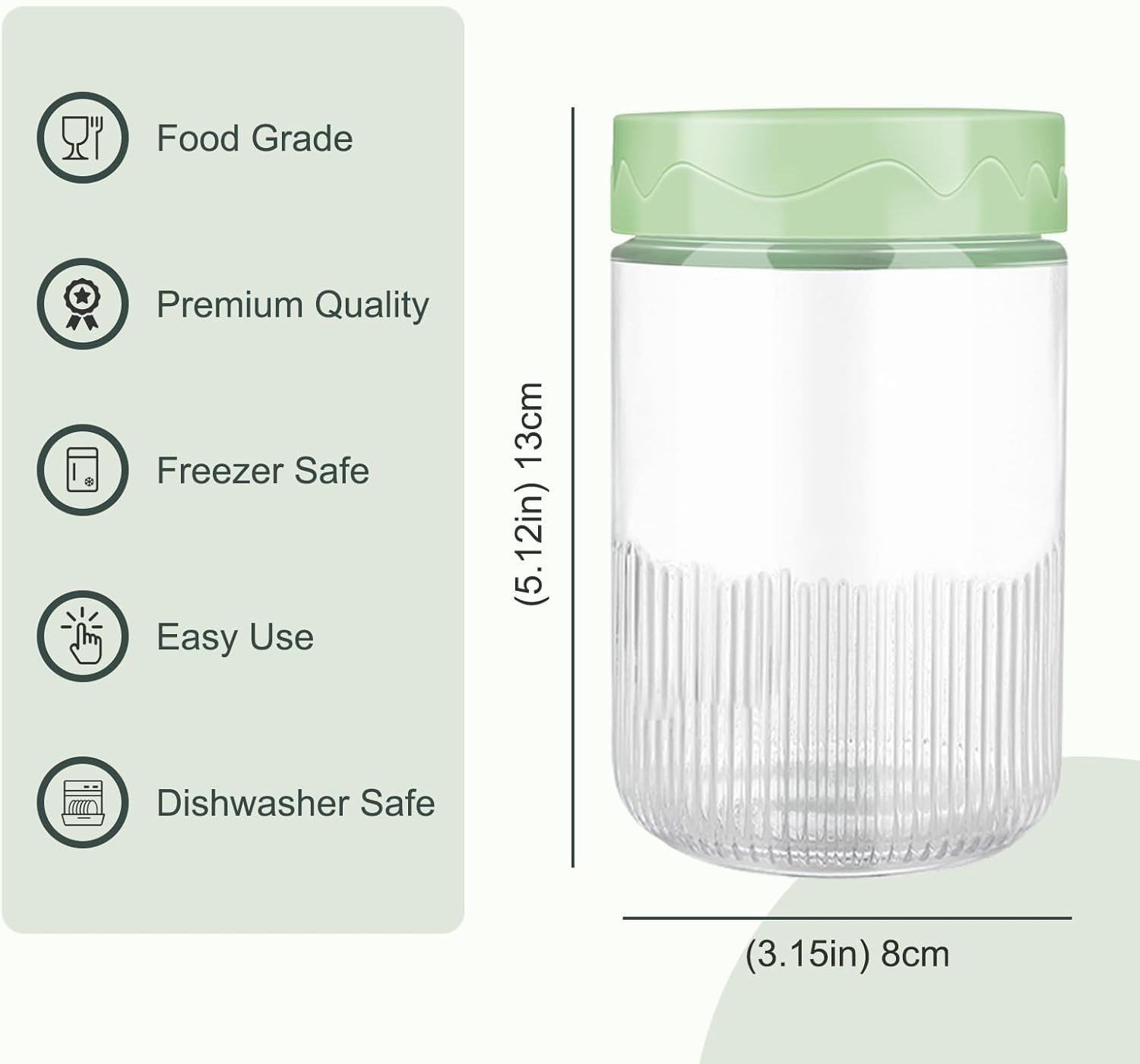 6-Pack 16 oz Glass Jars with Airtight Lids 1