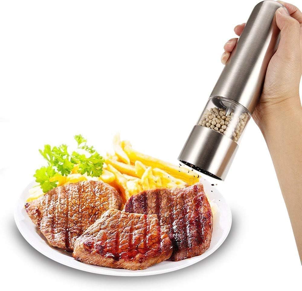 sdneNest Battery-Powered Salt Pepper Grinders Set of 2