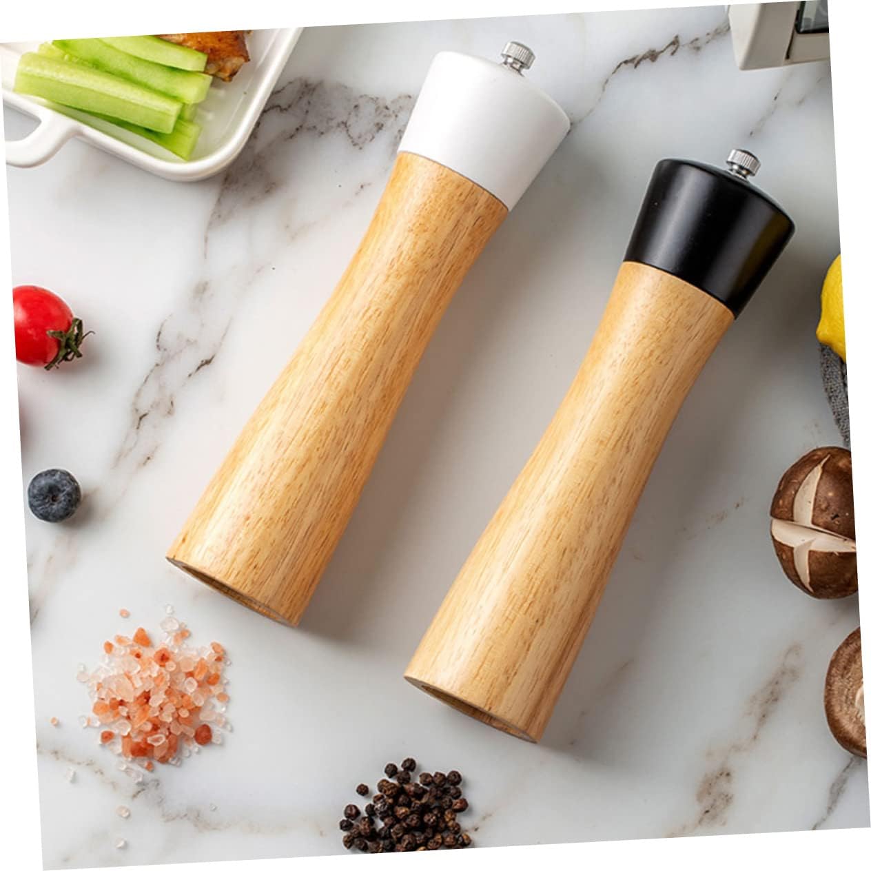 IMIKEYA Refillable Pepper Salt Mill Shaker