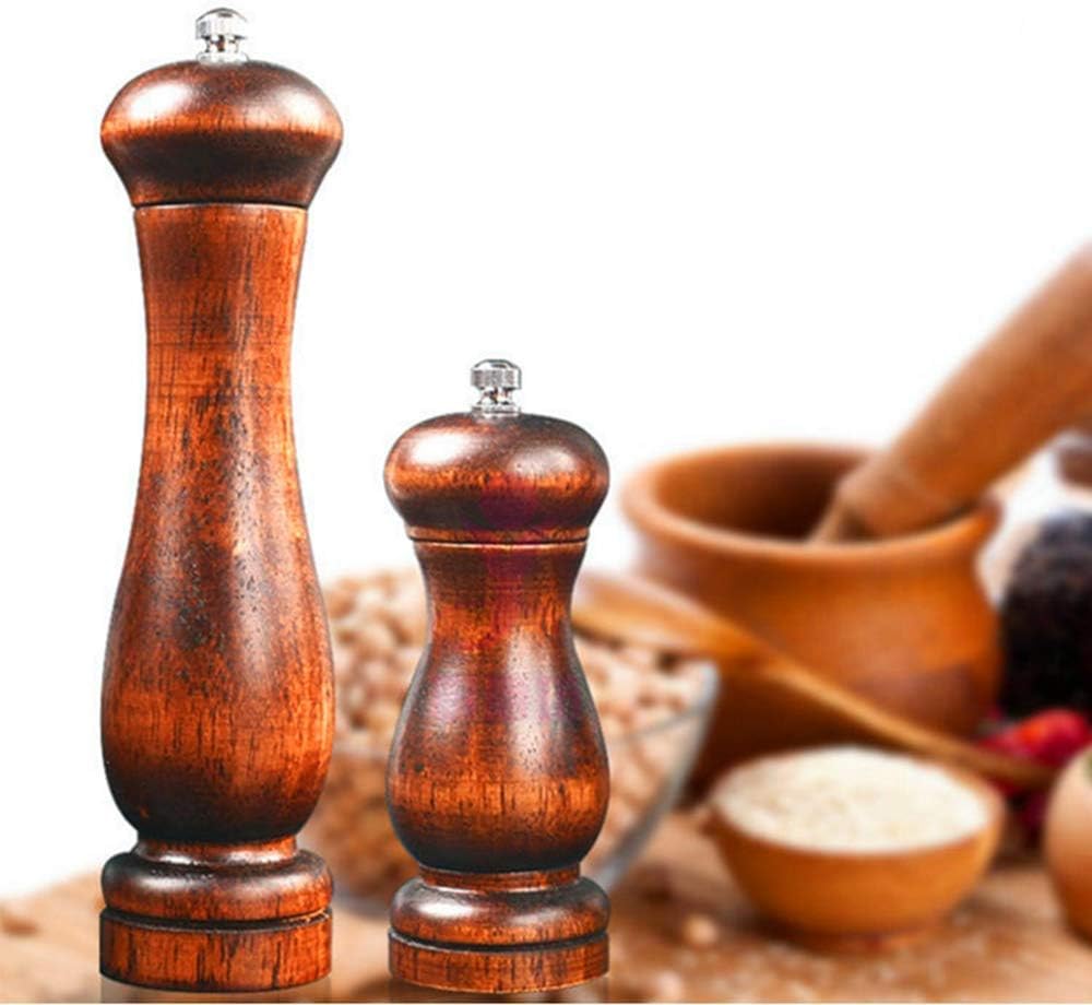 sdneNest Wooden Salt Pepper Mills Set 2 Pack