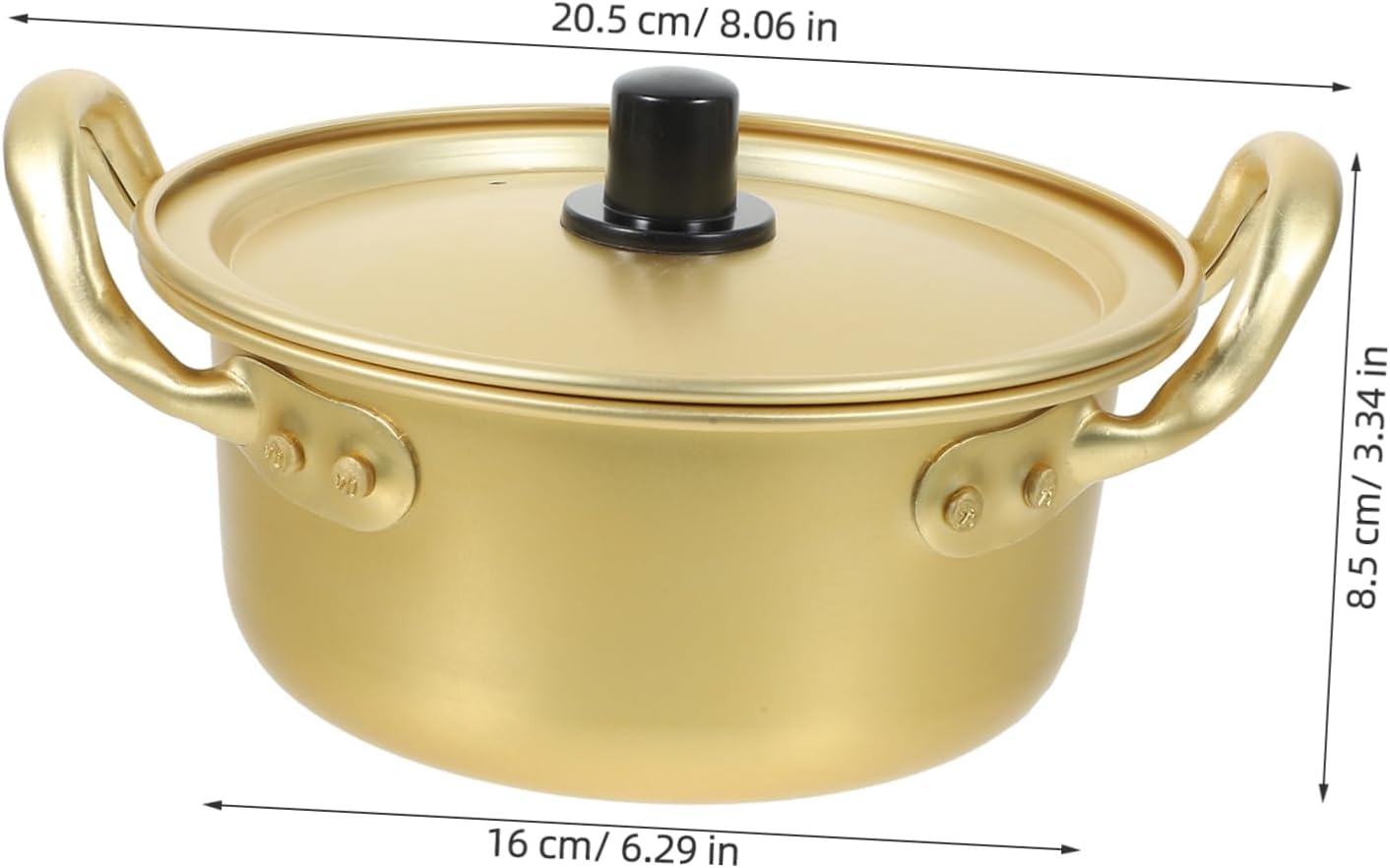 EXHUMKY Korean Ramen Pot Set with Spoon and Chopsticks