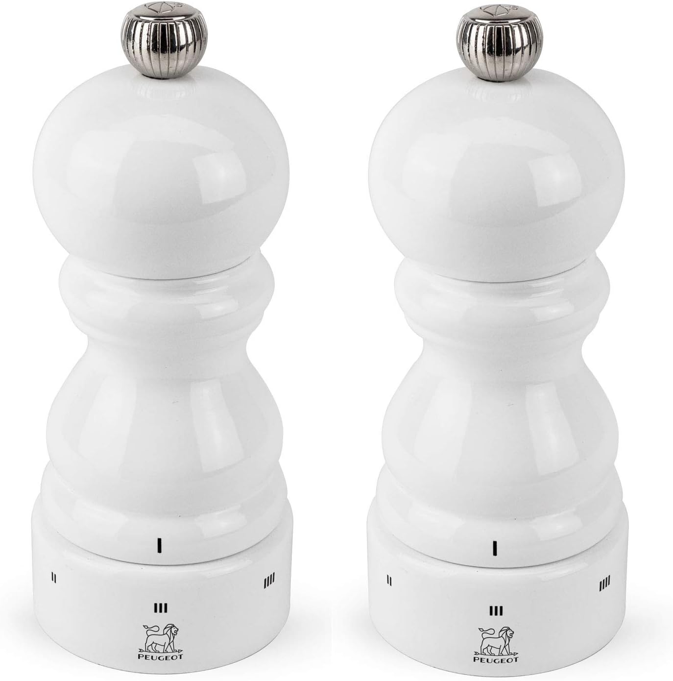 Peugeot Paris USelect Pepper Salt Mill Set White Lacquer 1