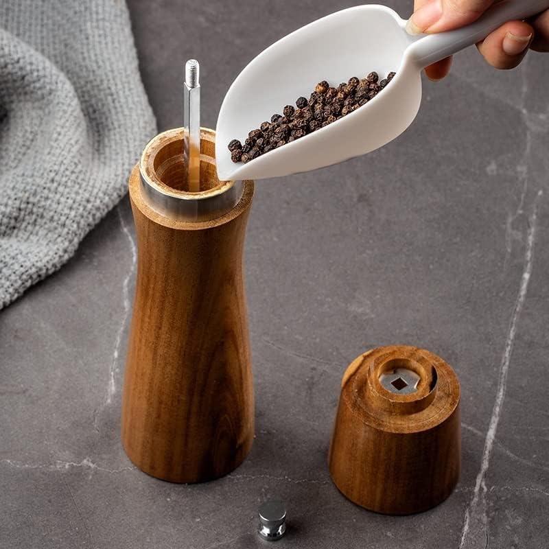 YVLVU 6810 Inch Wooden Pepper Grinder Set