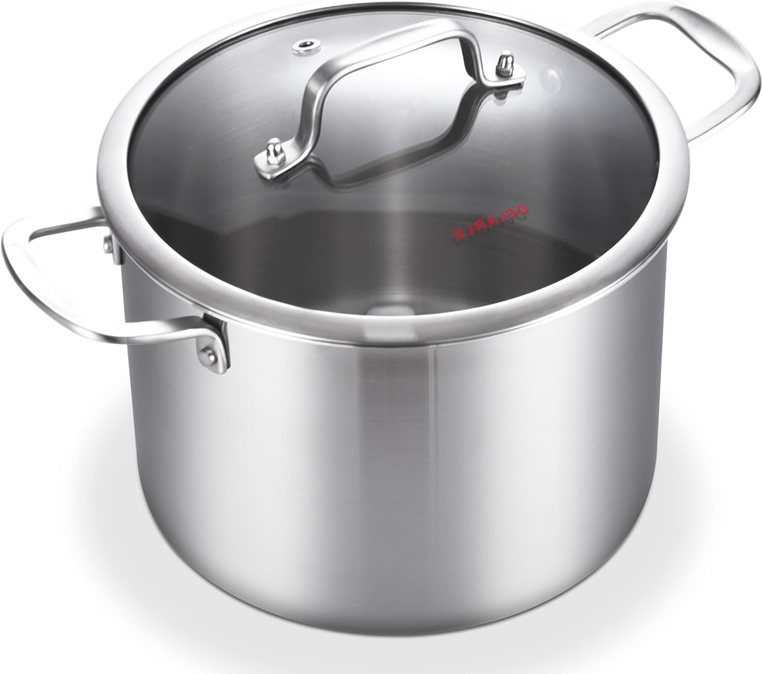 Delarlo 6QT Tri-Ply Stainless Steel Stockpot with Lid