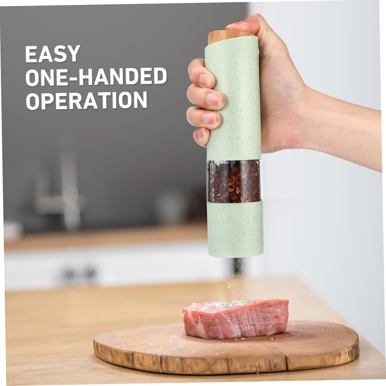PRETYZOOM Electric Salt Pepper Grinder Set 1