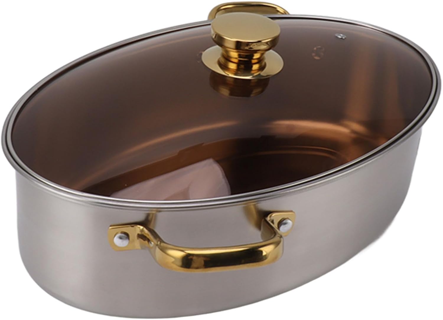 Stainless Steel Fish Steamer with Ceramic Lid and Rack
