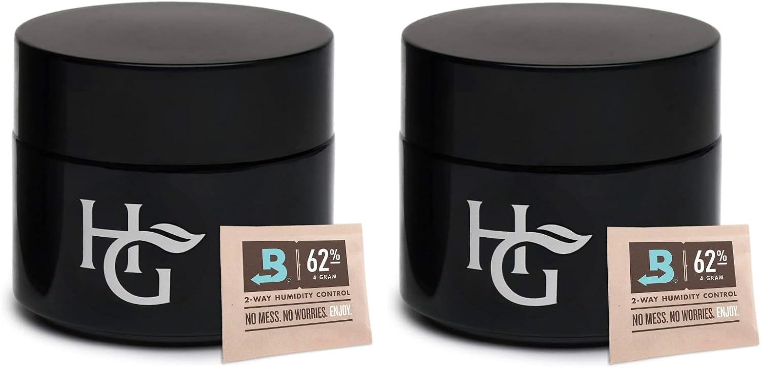 Herb Guard 2-Pack 100ml UV Glass Jars