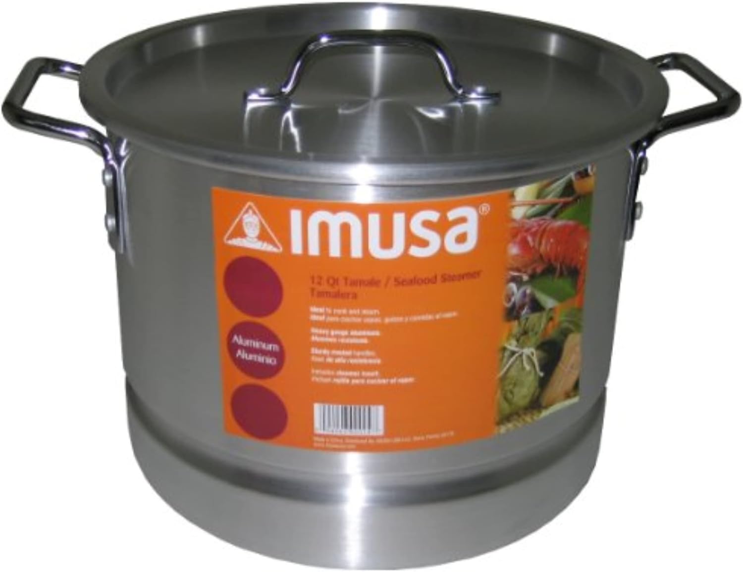 IMUSA USA Aluminum Tamale Steamer Pot 12-Quart Silver 1
