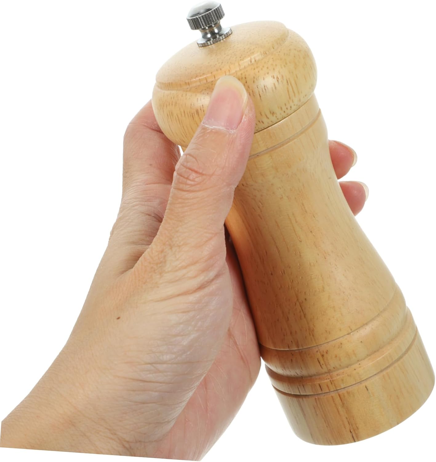 Ciieeo 2 Pcs Manual Pepper Mill and Salt Shaker