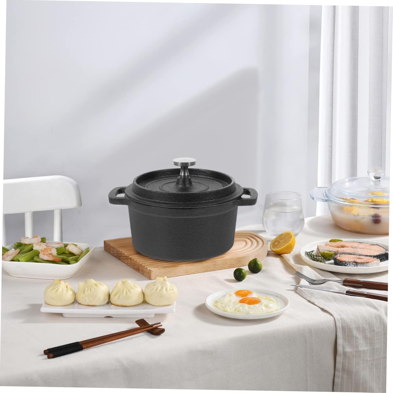 HXSMOZ 2pcs Dual Handle Stock Pot Set 1