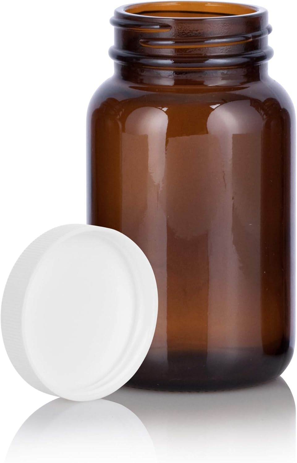 JUVITUS 5 oz Amber Glass Packer Bottles 6 Pack