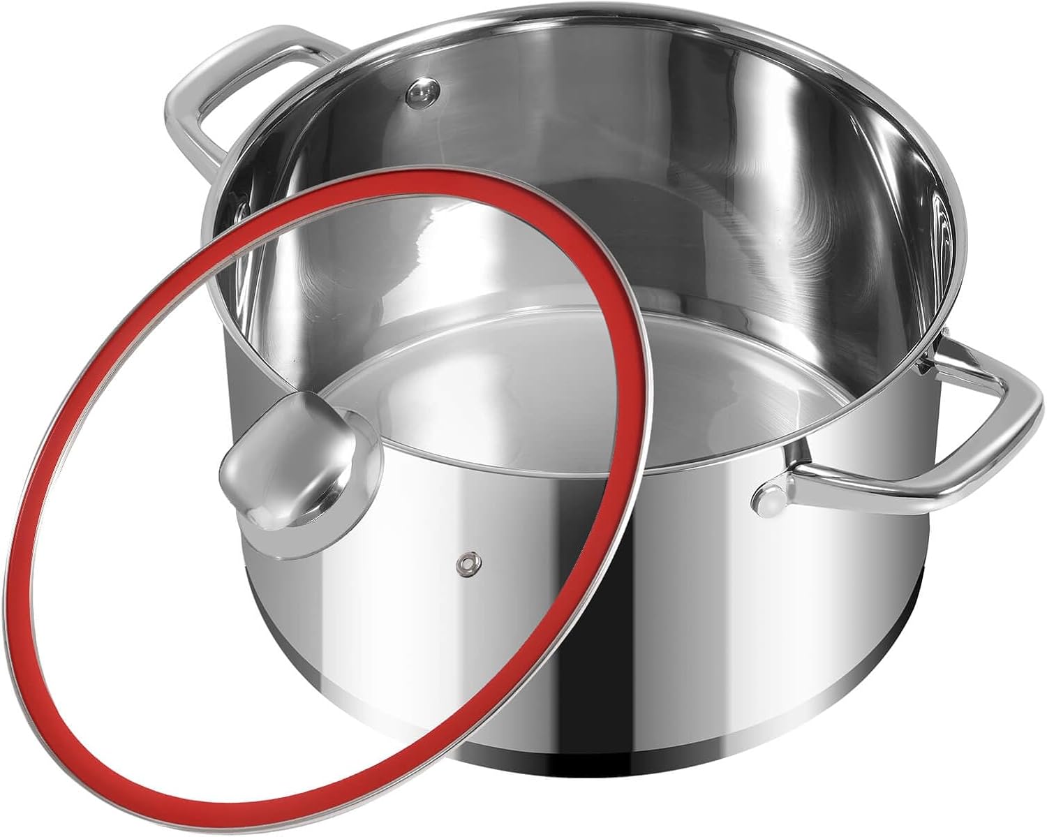 LEUGWAKN 8 Quart Stainless Steel Stock Pot With Lid