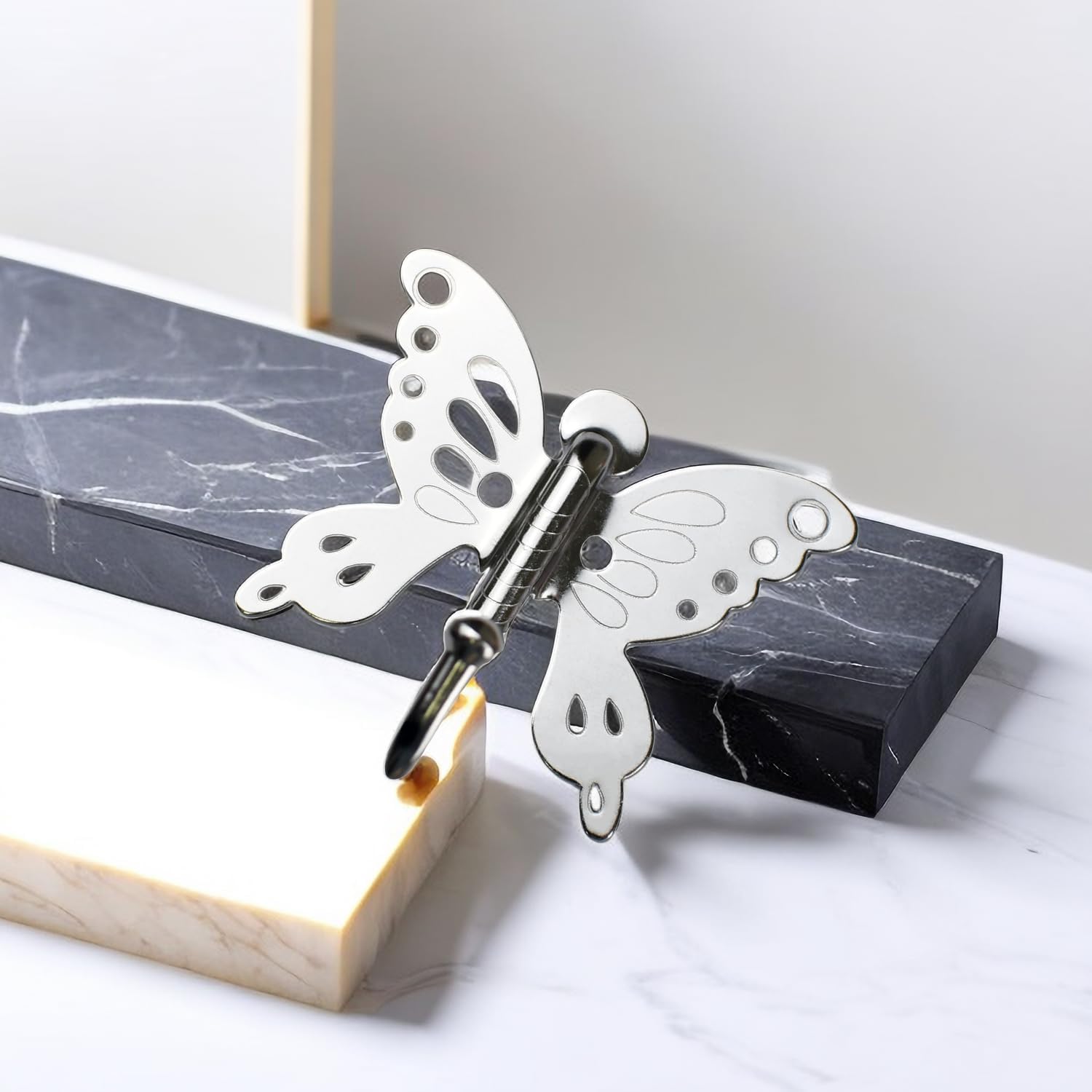 SUNUNICO 5 Pack Butterfly Coat Hooks for Girls Bedroom