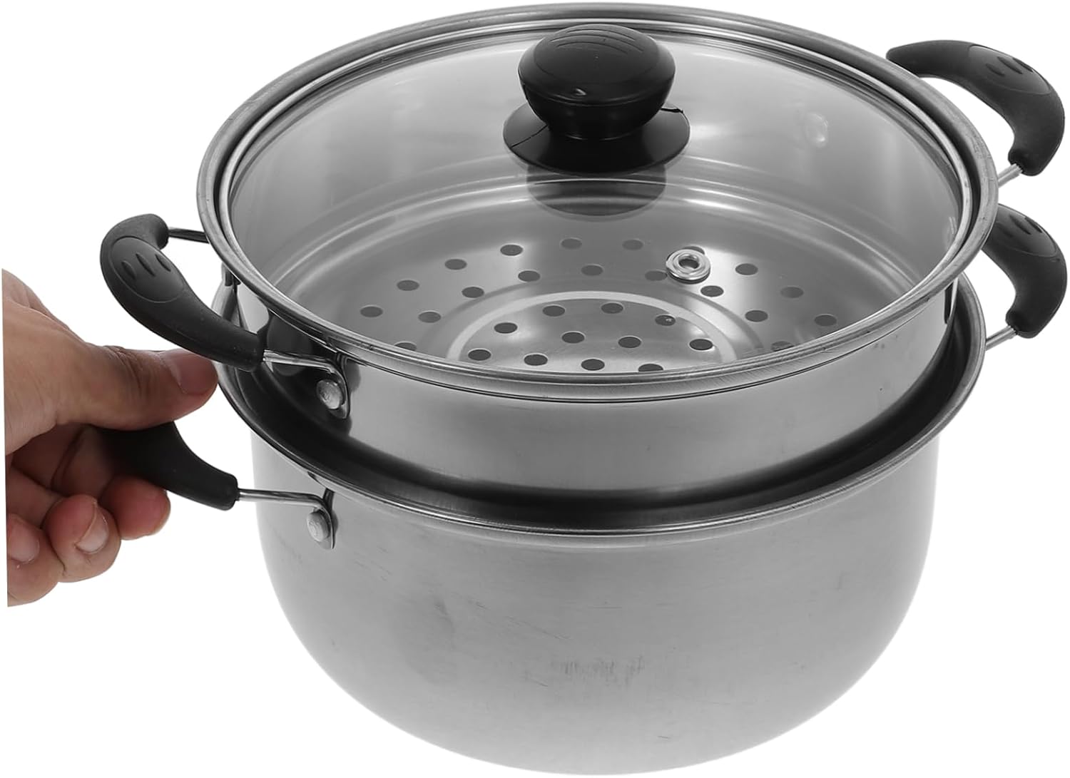 Stainless Steel Soup Pot Steamer with Multilayer Basket