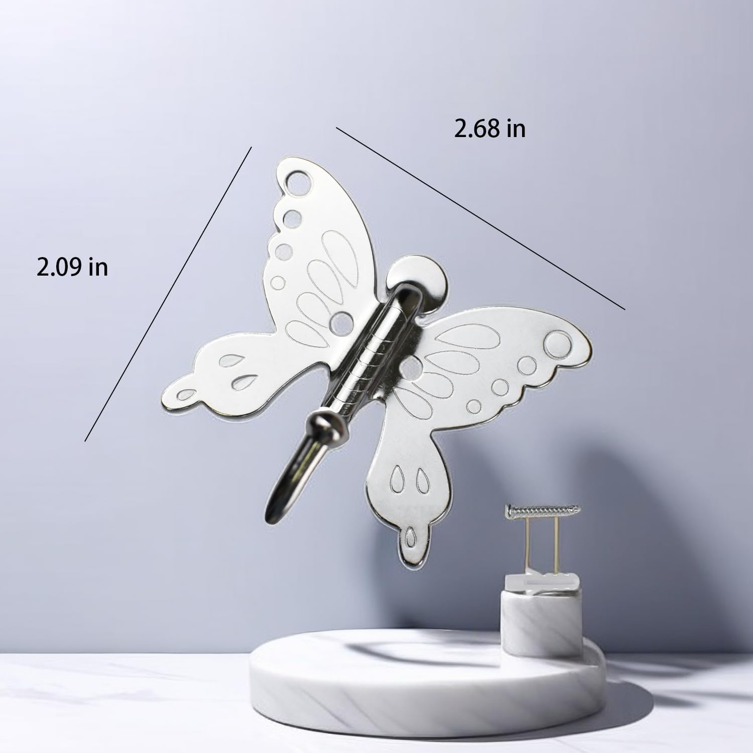 SUNUNICO 5 Pack Butterfly Coat Hooks for Girls Bedroom