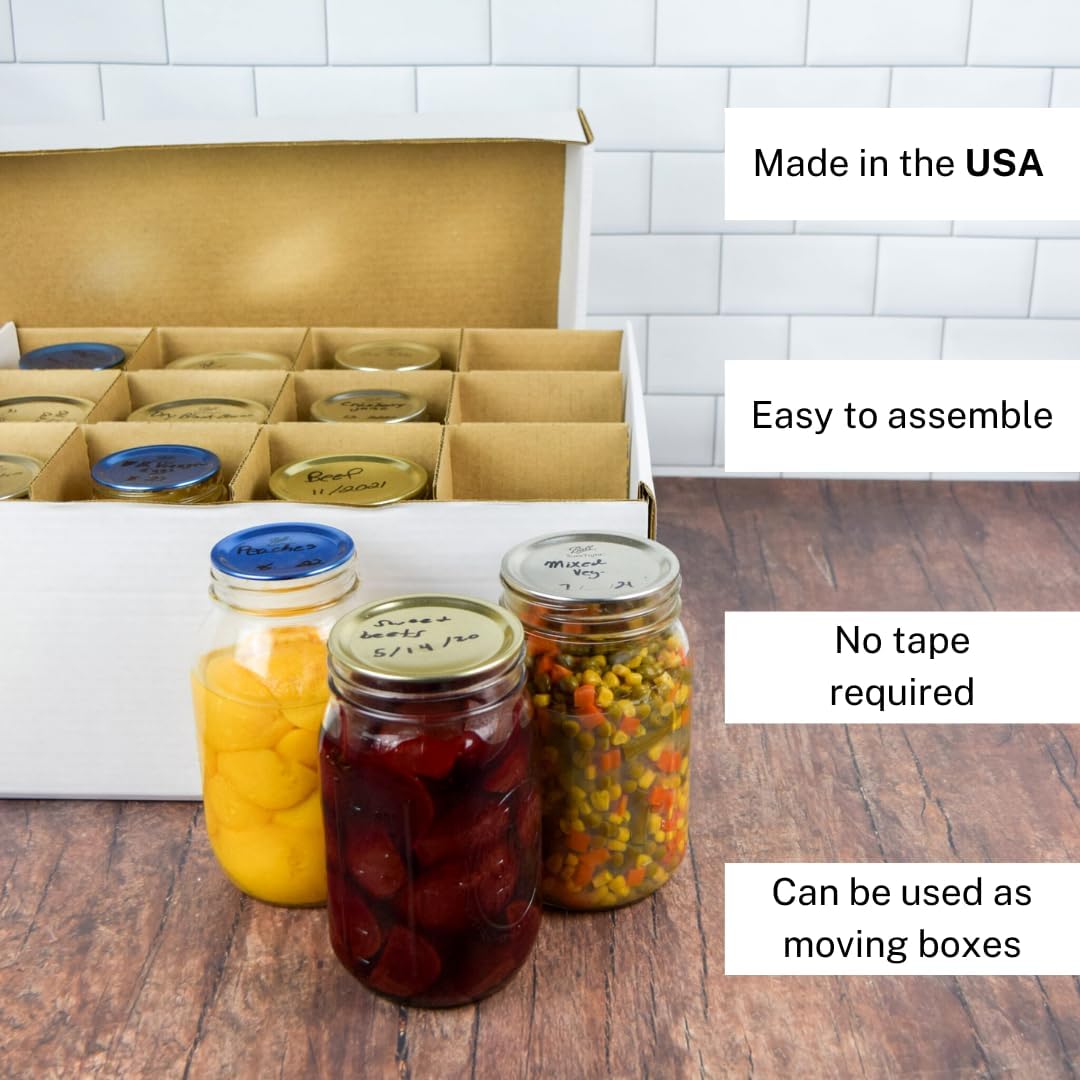 JAK Industrial Mason Jar Storage Box Set 3 Boxes