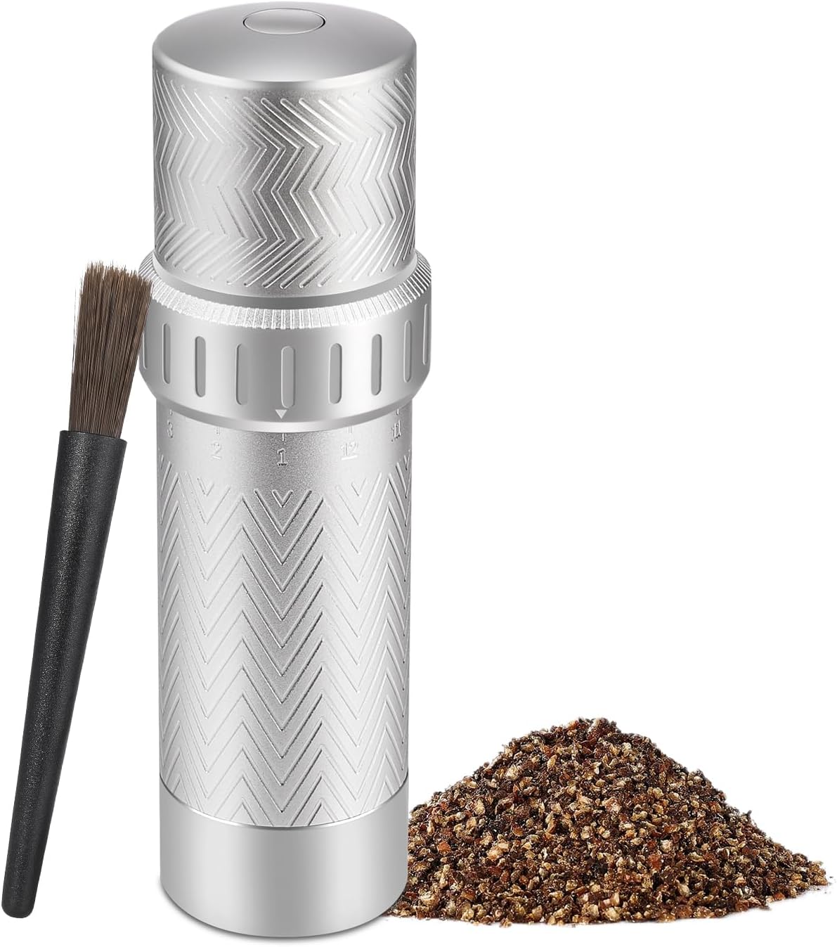 ARKNOAH Manual Pepper Grinder with External Coarseness Adjustment