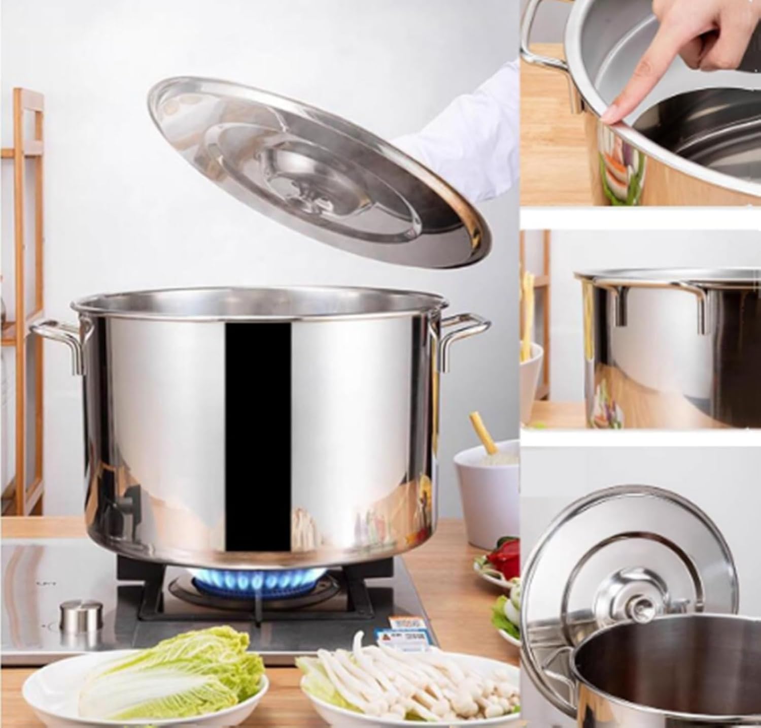 Buokaiw 5-Piece Pasta Cooker with Strainer Set
