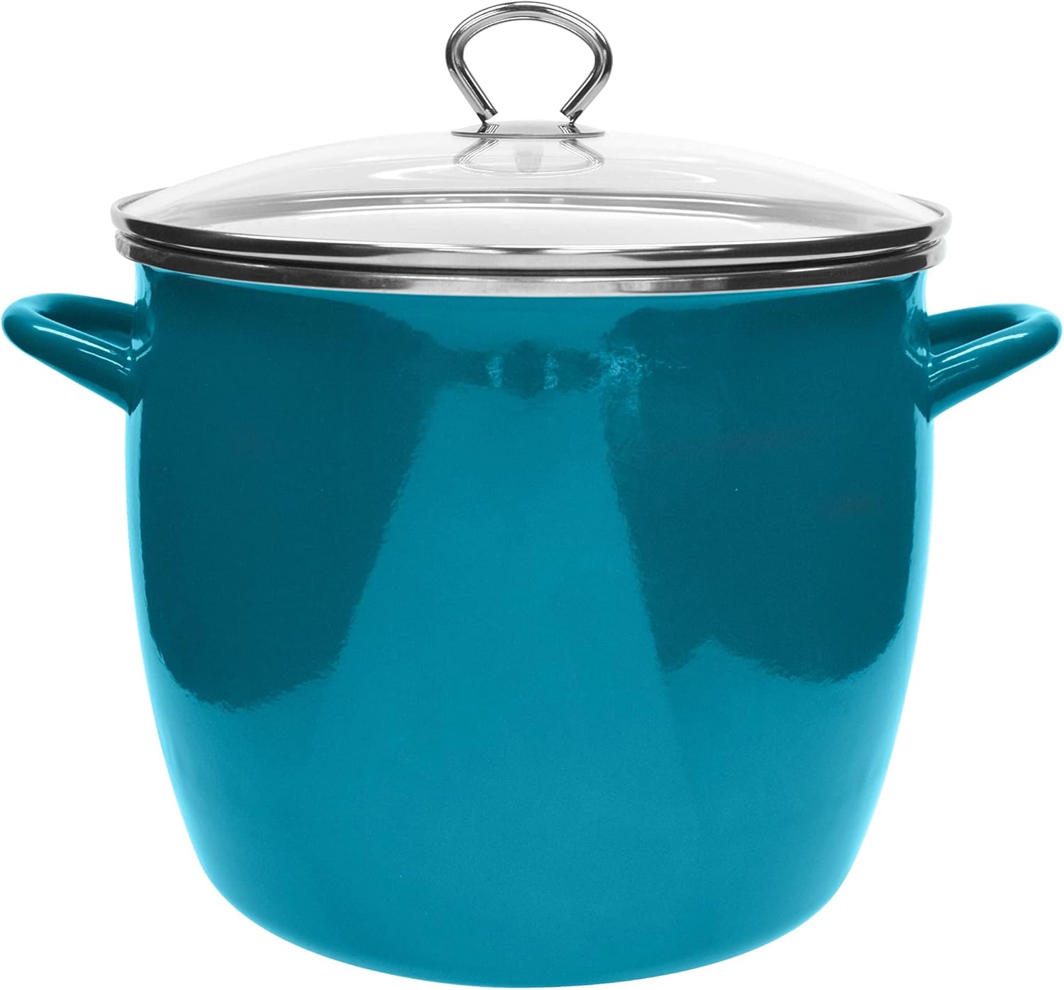 Vasconia EOS 12-Quart Stockpot with Glass Lid - Teal
