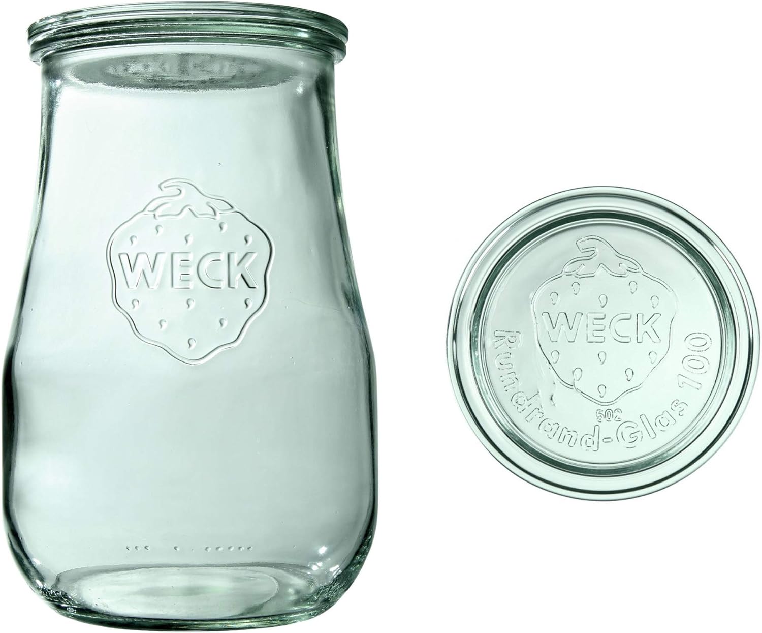 Weck Tulip 25L Sourdough Starter Jar with Glass Lid