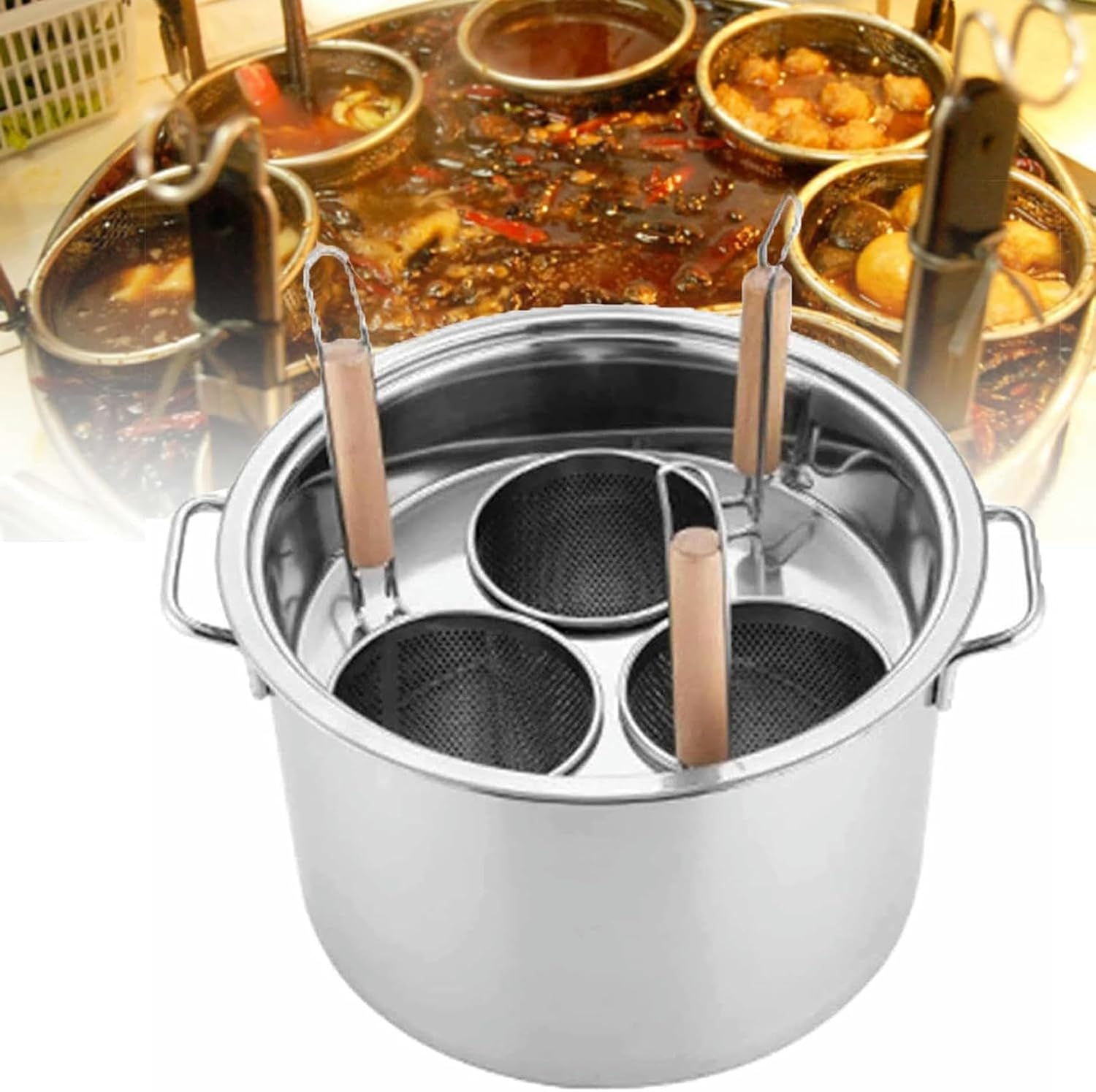 Stainless Steel Multipots with Steamer Set