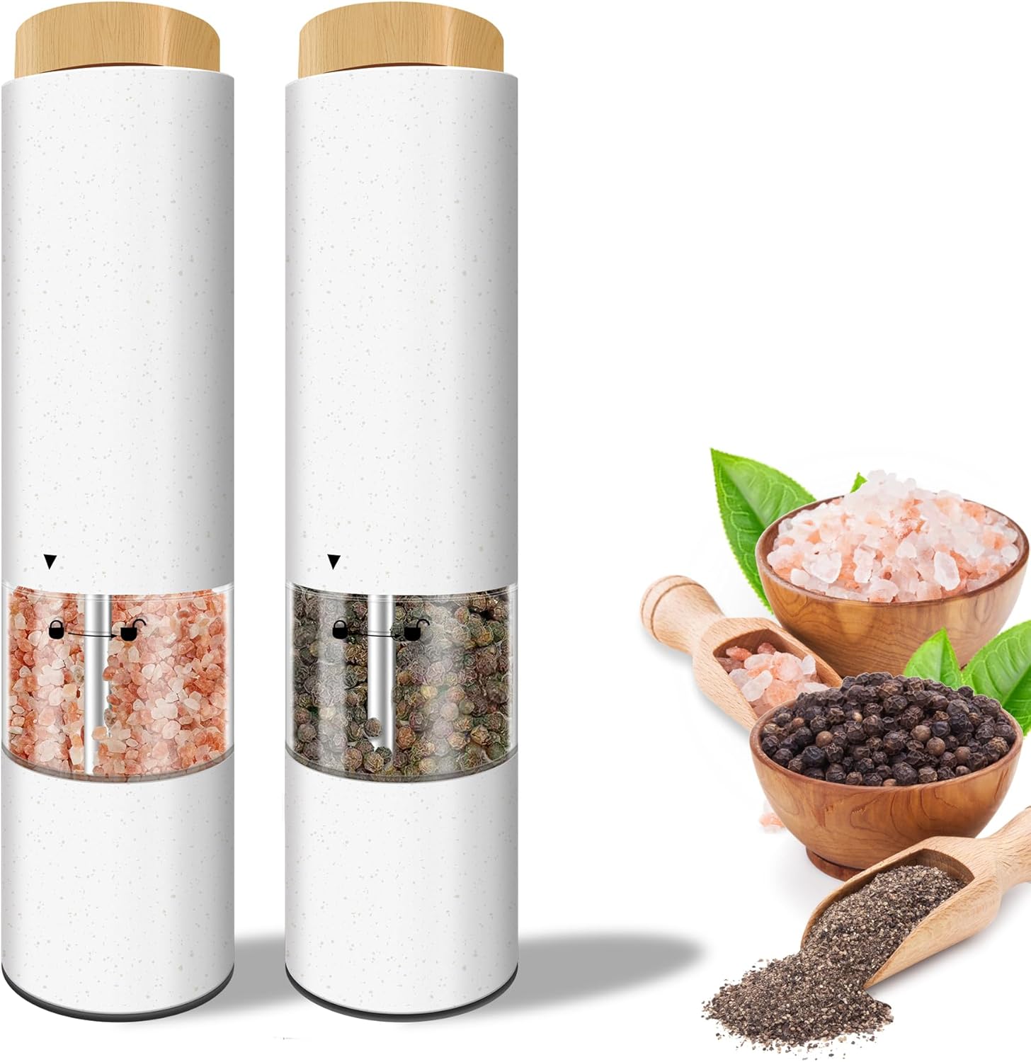 AmaCielo Electric Salt and Pepper Shaker Set 2pcs