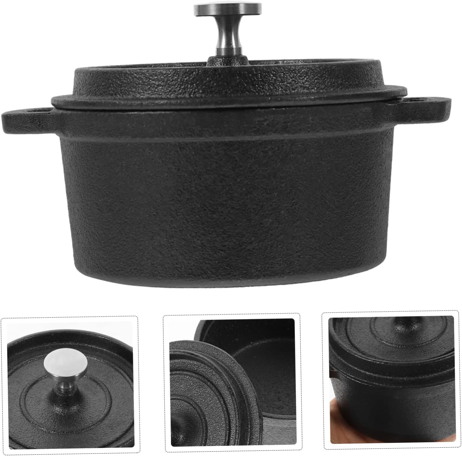 HXSMOZ 2pcs Dual Handle Stock Pot Set 1