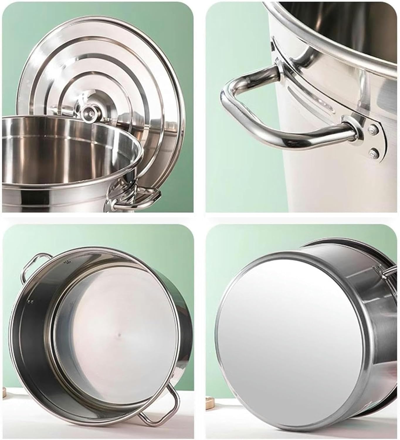 DAOUXIAOSP 5 Hole Pasta Cooker Set with Strainer Basket