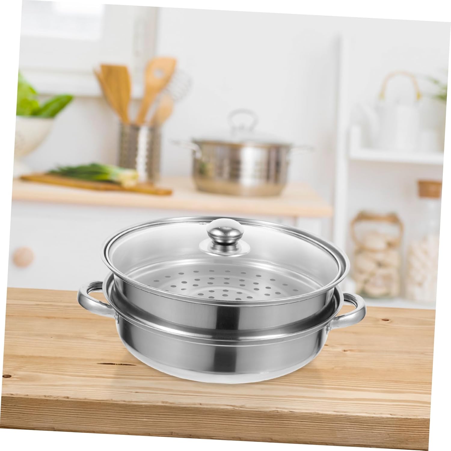 HOLIDYOYO 2 Tier Steamer Pot with Double Layer