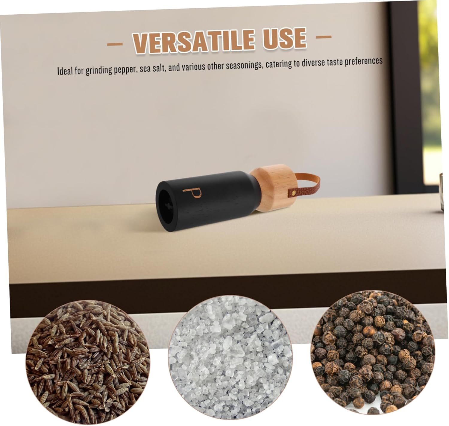 CIYODO Manual Wooden Pepper Grinder