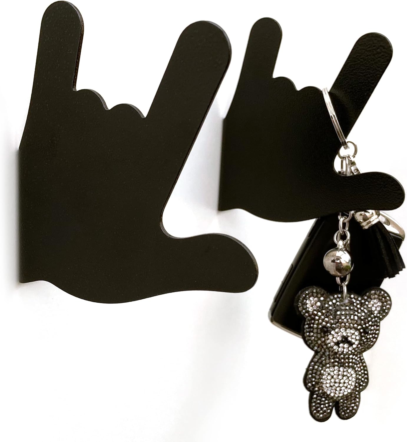 Funny Wall Coat Hooks 2pcs - Heavy Duty Metal