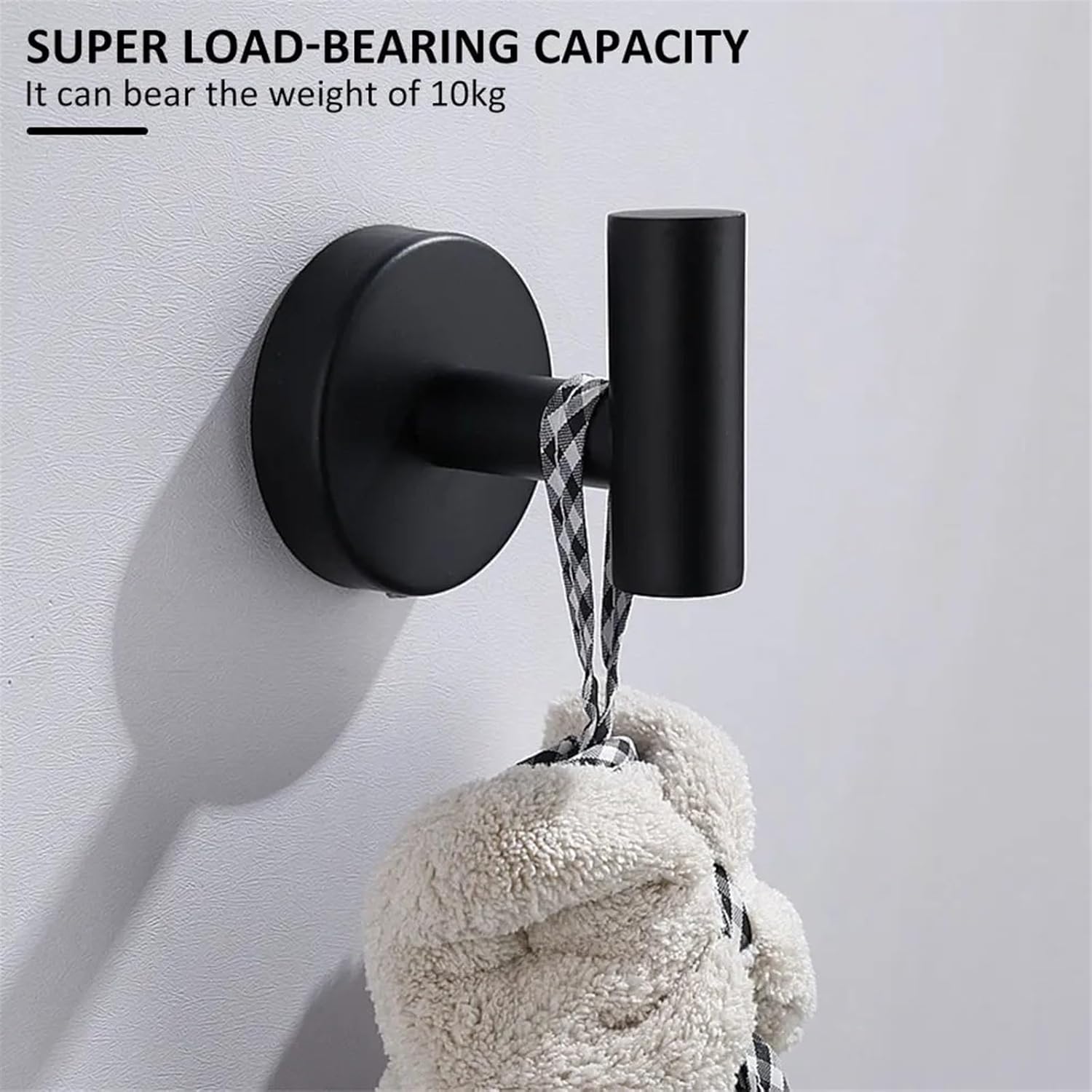 HCANte Wall Mounted Coat Racks 2Pcs Brushed Nickel Towel Hooks