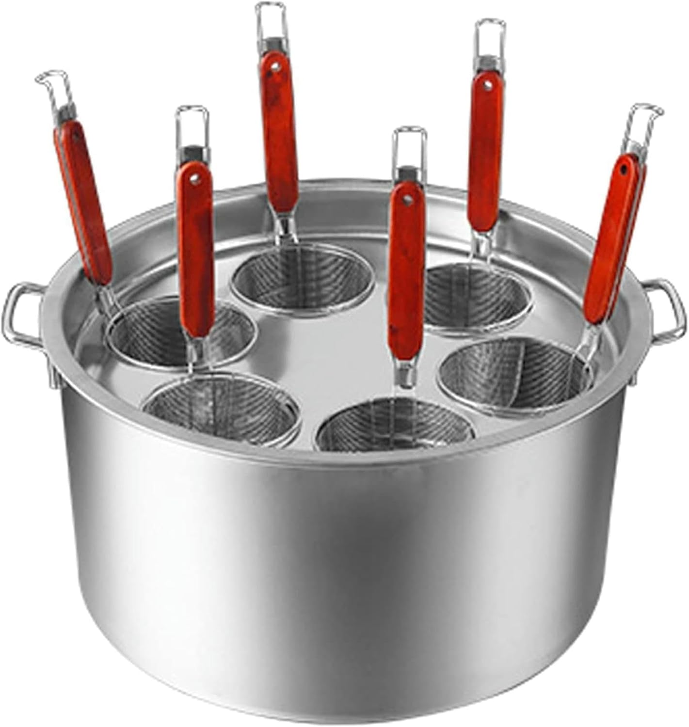 BTURYT 6Holes Pasta Cooker Pot Set With Insert