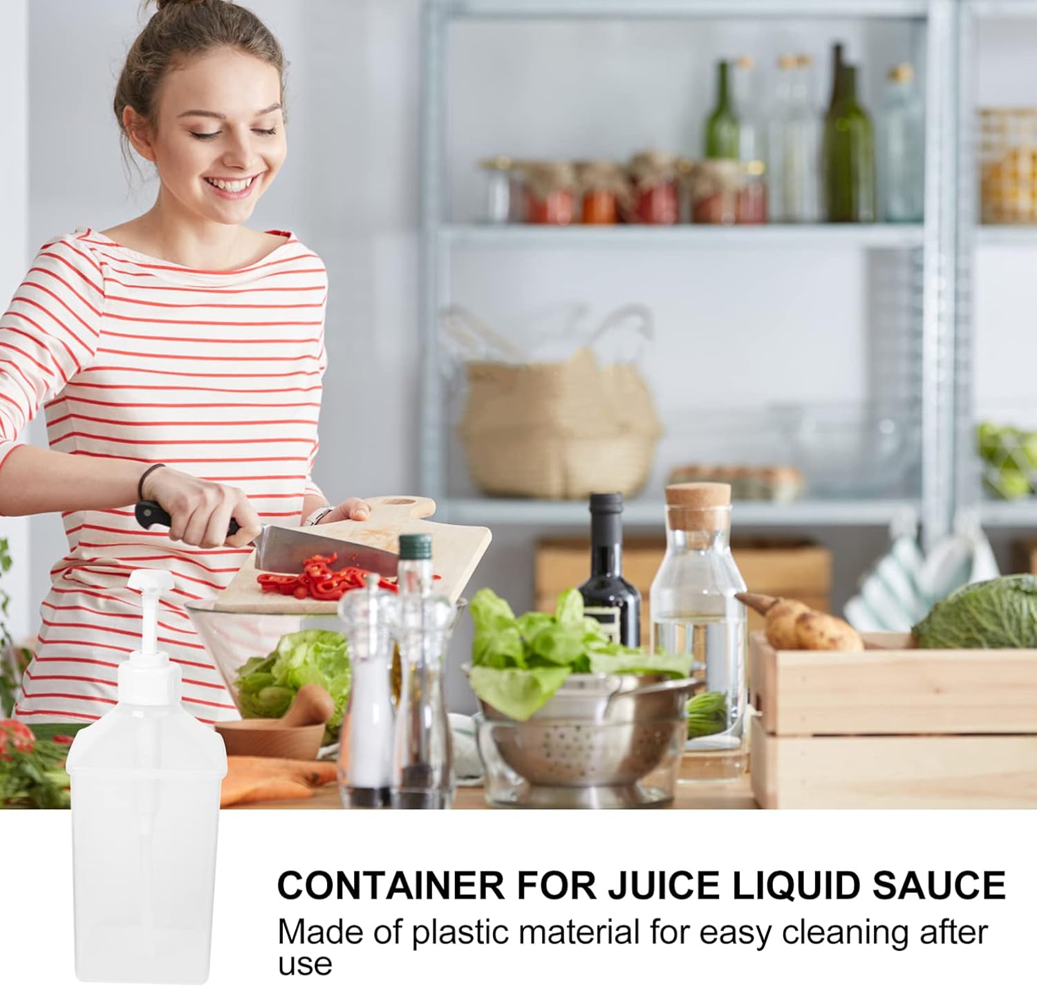 Cabilock 3PCS Plastic Squeeze Condiment Bottles 1