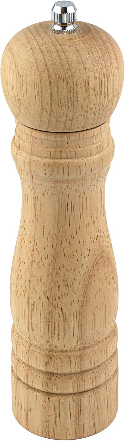 BNYD Wooden Pepper Mill with Adjustable Grind