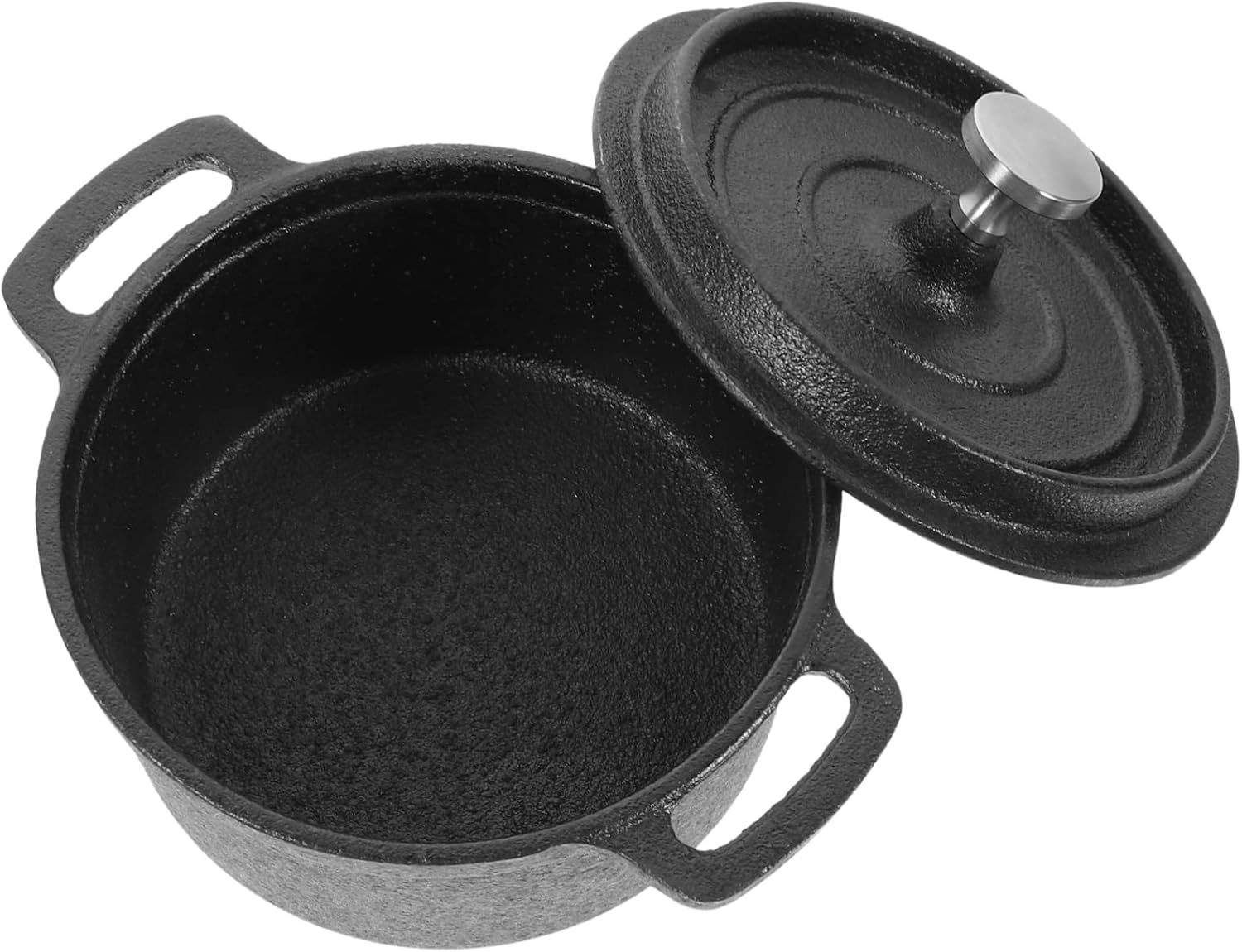 BRIGHTFUFU Dual Handle Stockpot with Lid and Steamer Function