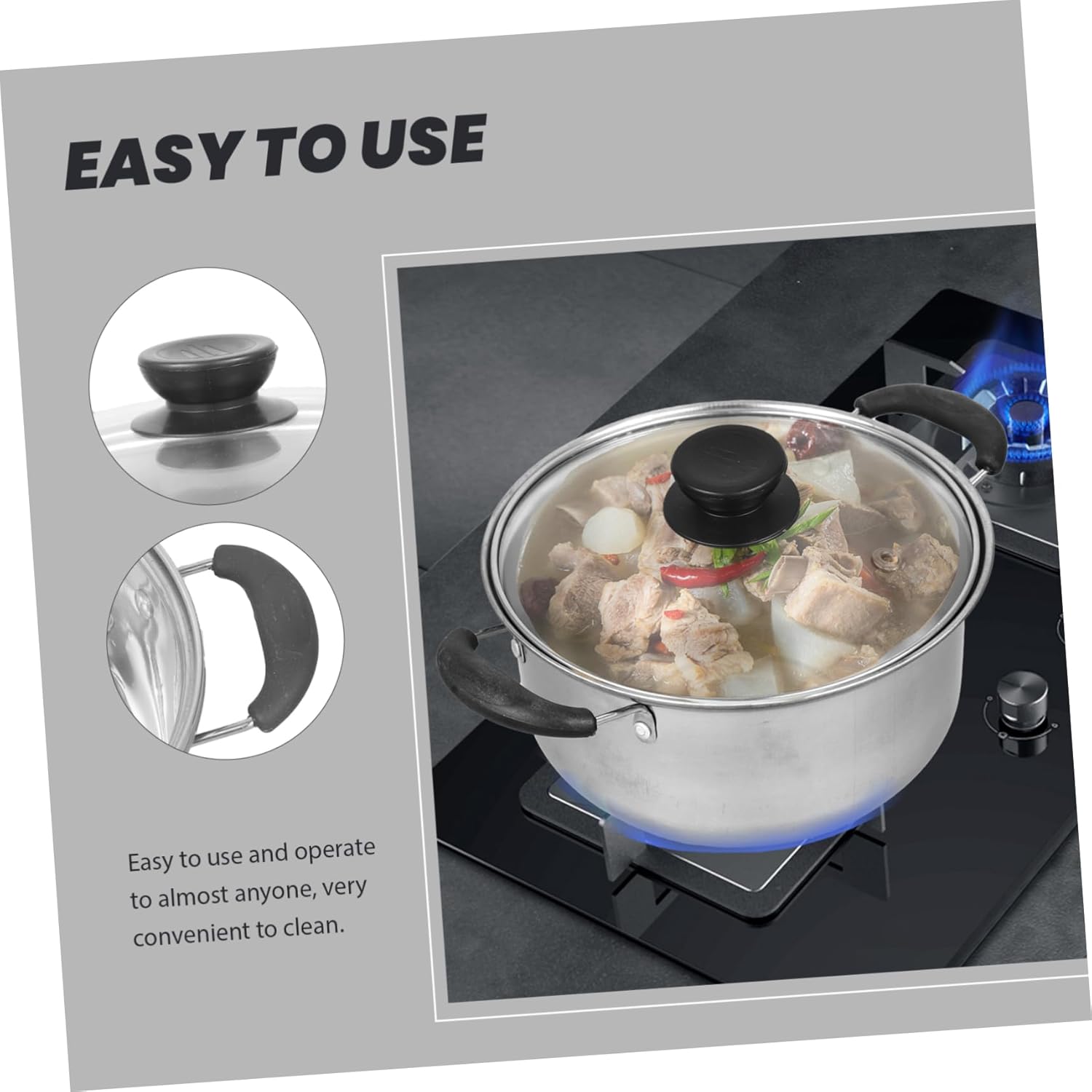 PRETYZOOM Multi-Functional Steamers Cookware Set