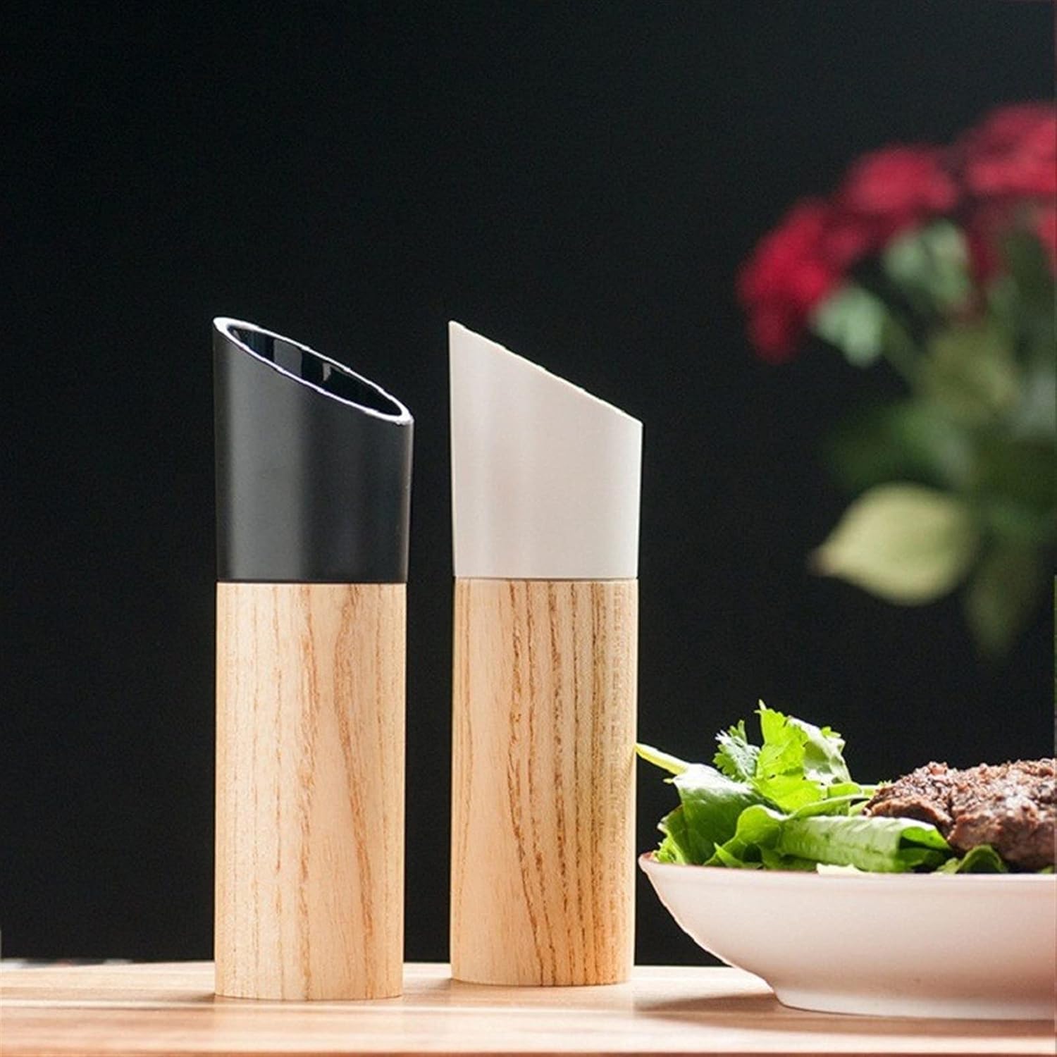 LEIXIUSM Adjustable Ceramic Pepper Mill Shaker