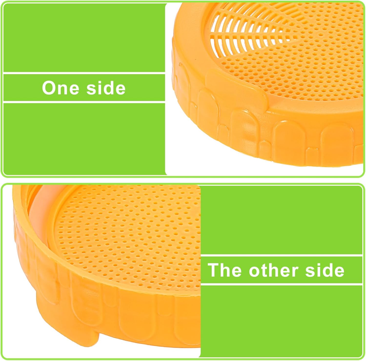 Uxcell 8 Pcs Sprouting Lids for Mason Jars - 86mm Wide Mouth