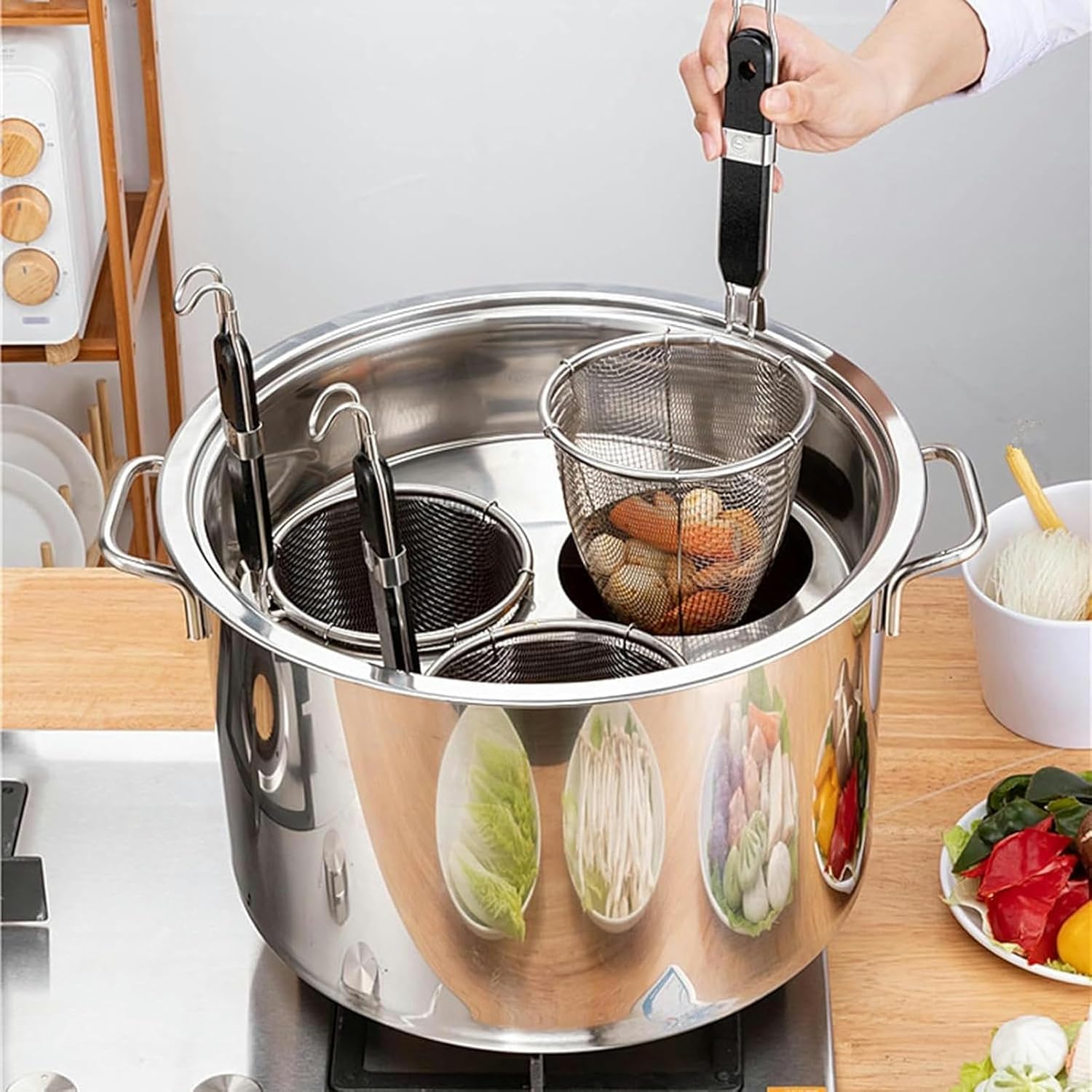 AttreX 4-Hole Pasta Cooker Insert Set